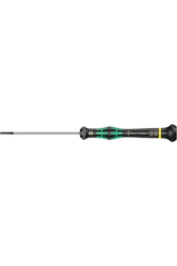 Wera 2035 Elektronikçi Düz Tornavida, 0.40 x 2.5 x 80 mm