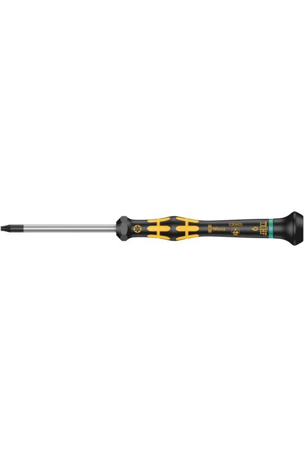 Wera 1567 TORX® HF ESD Kraftform Micro Tornavida, Tutma Fonksiyonlu, TX 9 x 60 mm