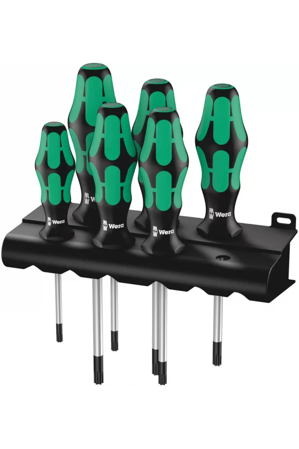 Wera 367/6 TORX® Kraftform Plus Tornavida Seti + Raf