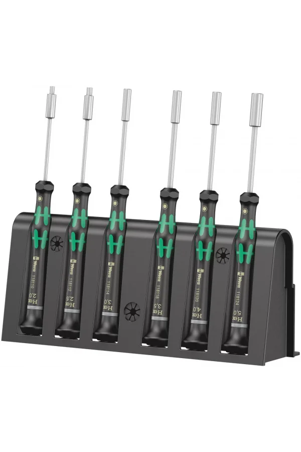 Wera 2069/6 Elektronikçi Tornavida Seti + Raf
