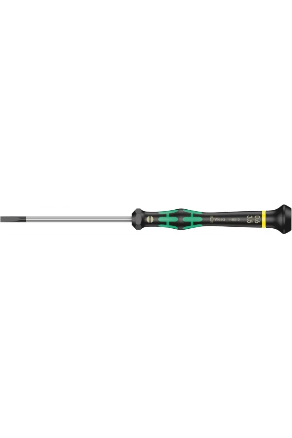 Wera 2035 Elektronikçi Düz Tornavida, 0.60 x 3.5 x 80 mm