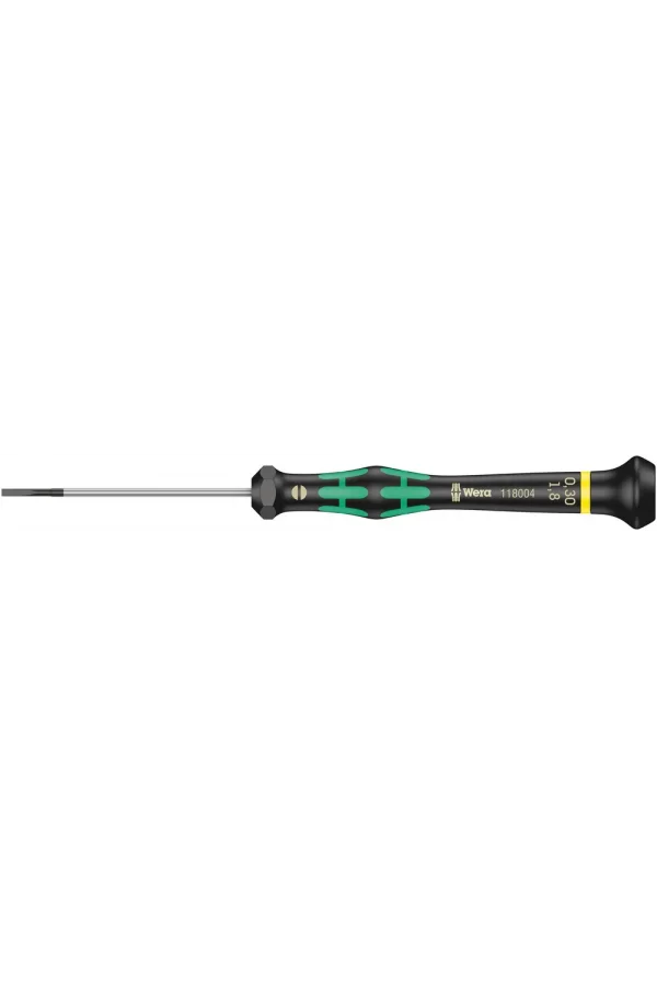 Wera 2035 Elektronikçi Düz Tornavida, 0.30 x 1.8 x 60 mm