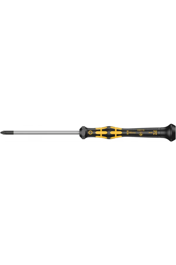 Wera 1555 PZ ESD Kraftform Micro Pozidriv Tornavida, PZ 1 x 80 mm