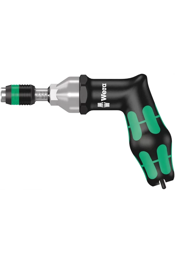 Wera 7400 Serisi Kraftform Pistol Saplı, Ayarlanabilir Torklu Tornavida (25,0-55,0 in. lbs.), Rapidaptor Hızlı Uç Değiştirme Mandrenli, 7447 x 25-55 in. lbs.