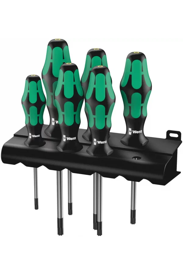 Wera 367/6 TORX® HF Kraftform Plus Tornavida Set, Tutma Fonksiyonlu + Raf