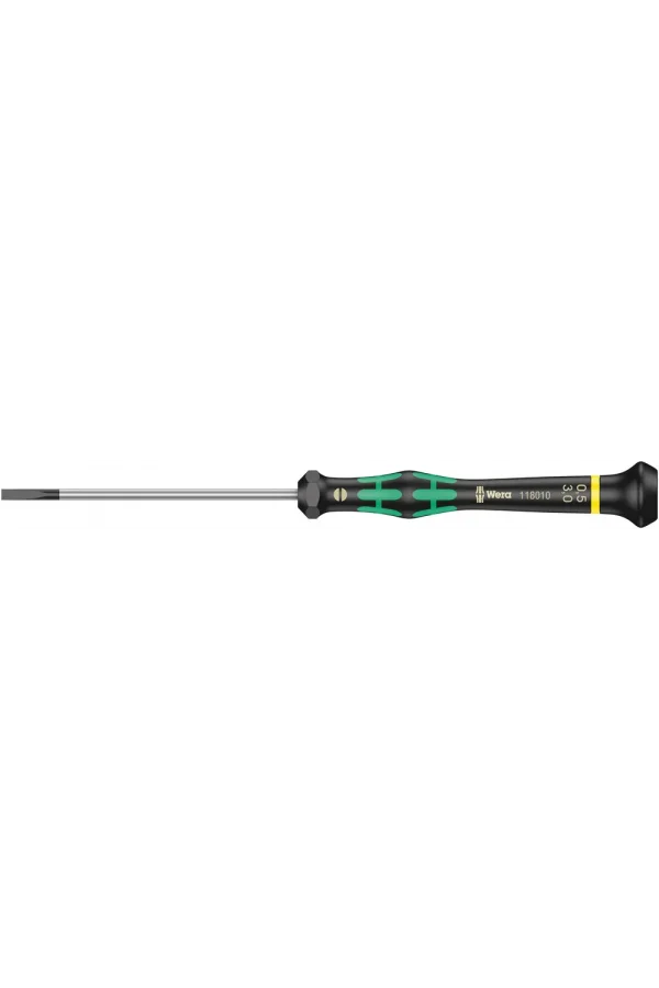 Wera 2035 Elektronikçi Düz Tornavida, 0.50 x 3 x 80 mm