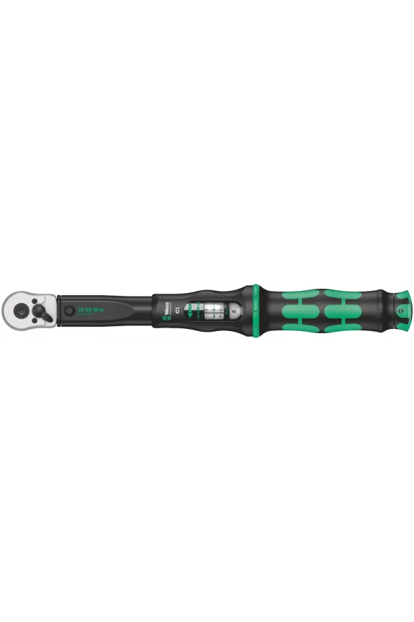 Wera Click-Torque C 1 Yön Mandallı Tork Anahtarı, 10-50 Nm, 1/2 x 10-50 Nm
