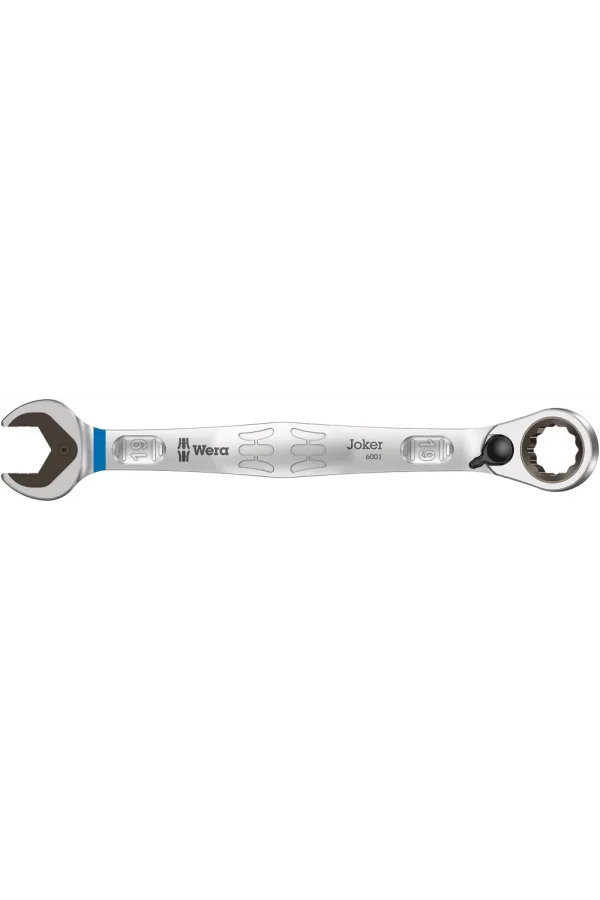 Wera 6001 Joker Switch Açık Ağız Cırcırlı Kombine Anahtar, Yön Mandallı, 19 x 246 mm