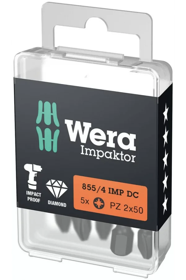 Wera 855/4 IMP DC PZ DIY Impaktor Bits