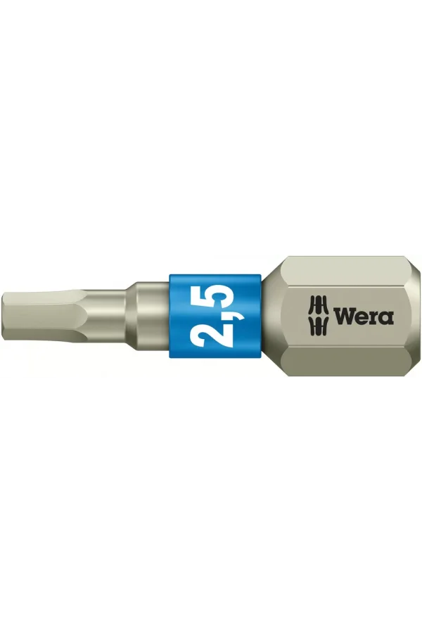 Wera 3840/1 TS Bits, Paslanmaz, 2.5 x 25 mm
