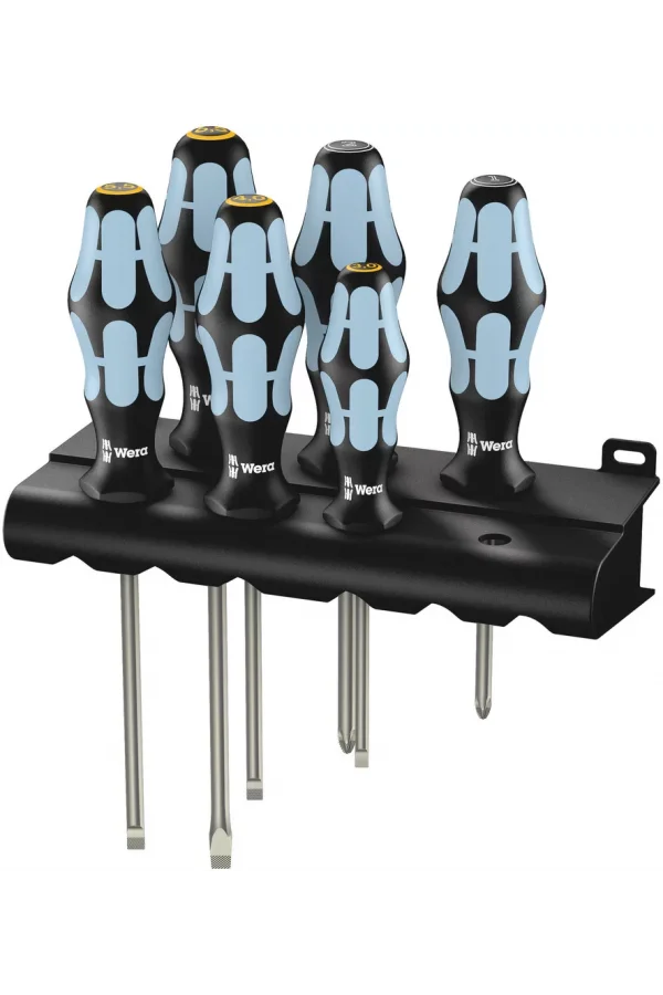 Wera 3334/3355/6 Tornavida Seti, Paslanmaz + Raf