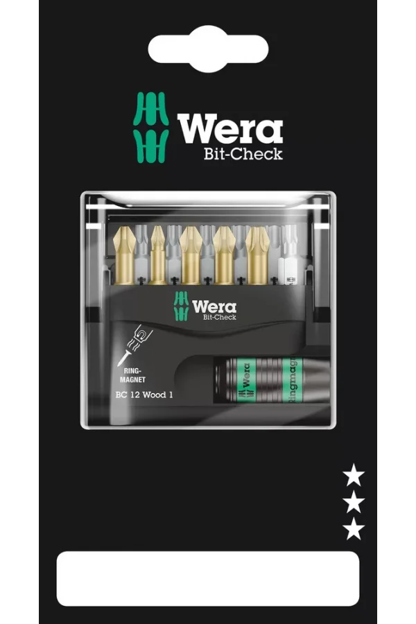 Wera Bit-Check 12 Ahşap 1 SB