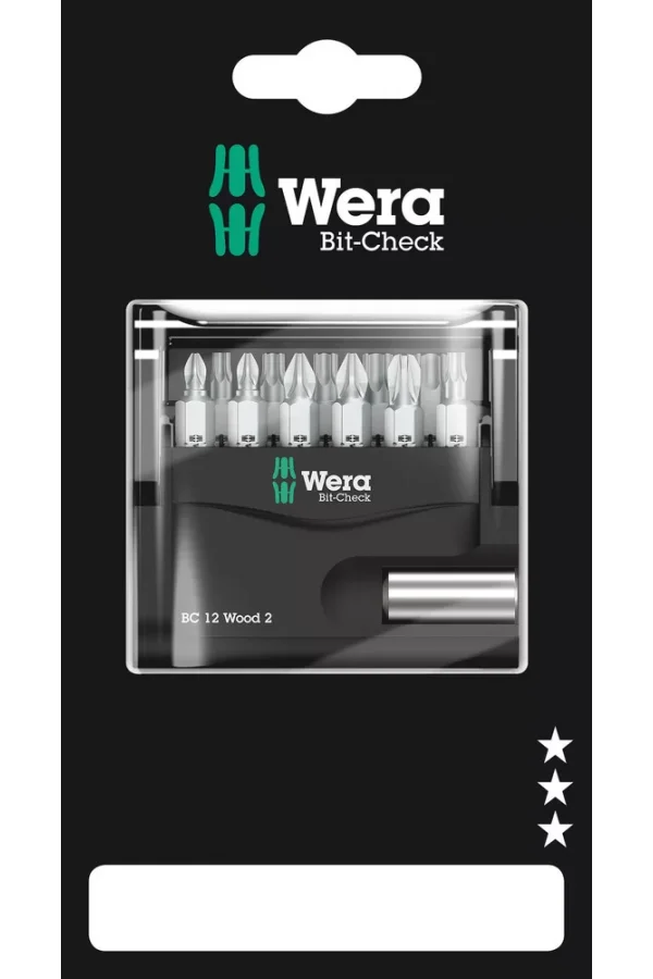 Wera Bit-Check 12 Ahşap 2 SB