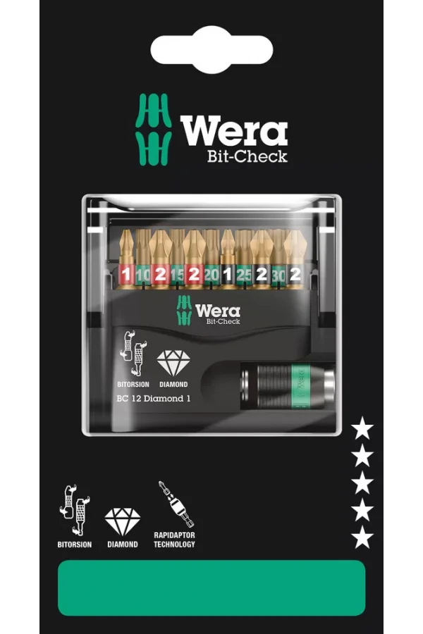 Wera Bit-Check 12 Diamond 1 SB