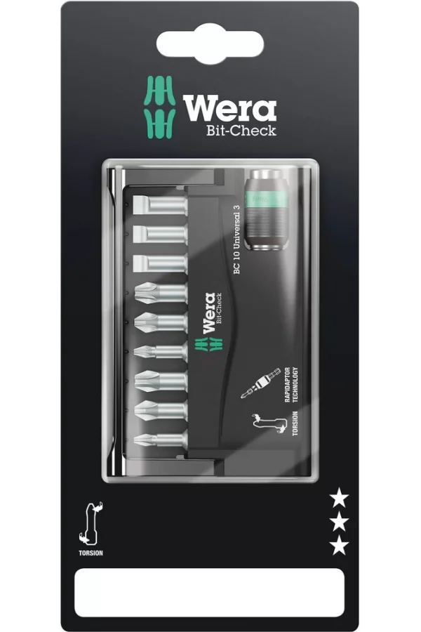 Wera Bit-Check 10 Üniversal 3 SB