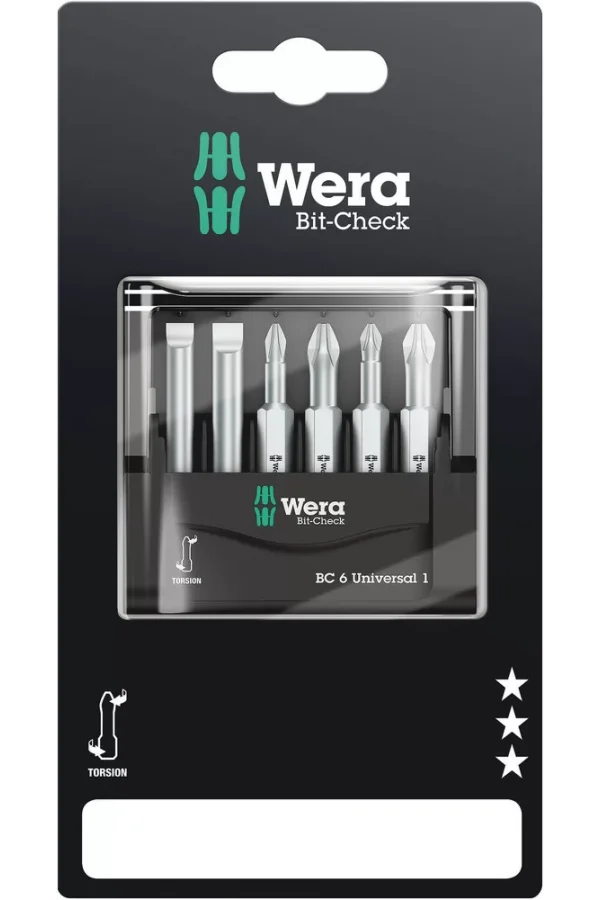 Wera Bit-Check 6 Üniversal 1 SB