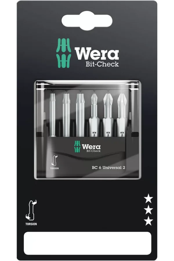 Wera Bit-Check 6 Üniversal 2 SB