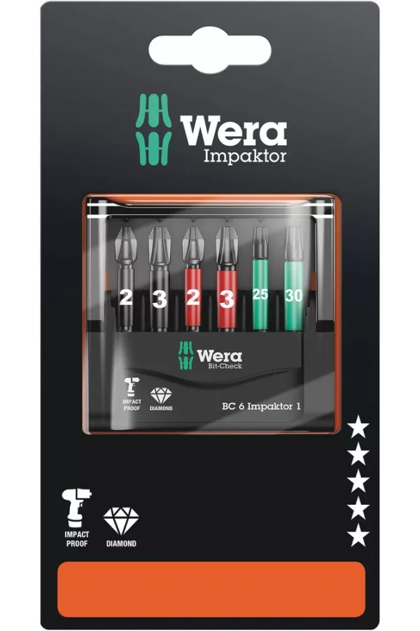Wera Bit-Check 6 Impaktor 1 SB