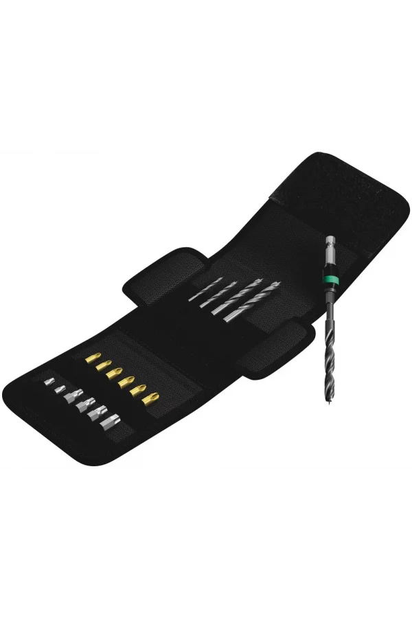 Wera 849/855/867/18 Ahşap için Burgulu Matkap Uçları + Bits Seti
