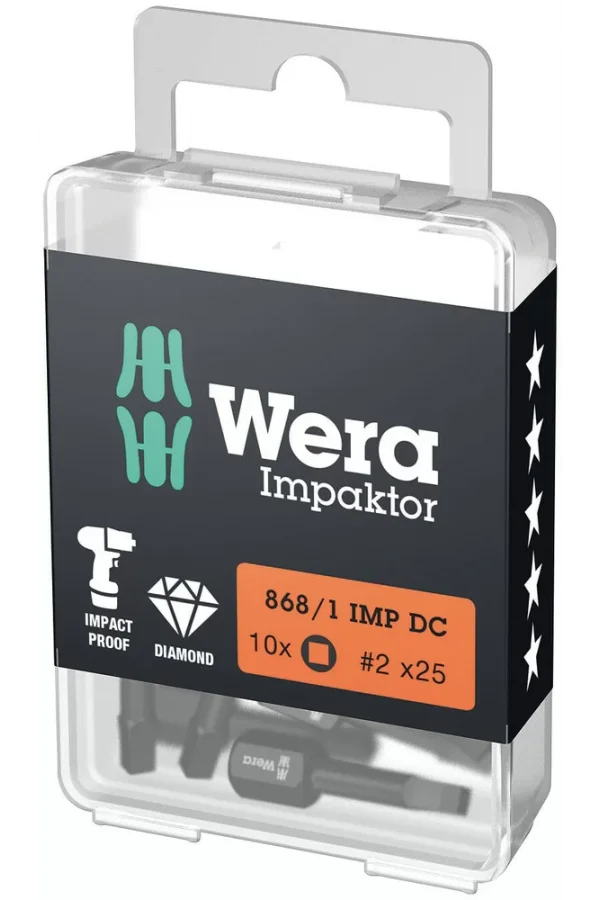 Wera 868/1 IMP DC DIY Impaktor Kare Bits
