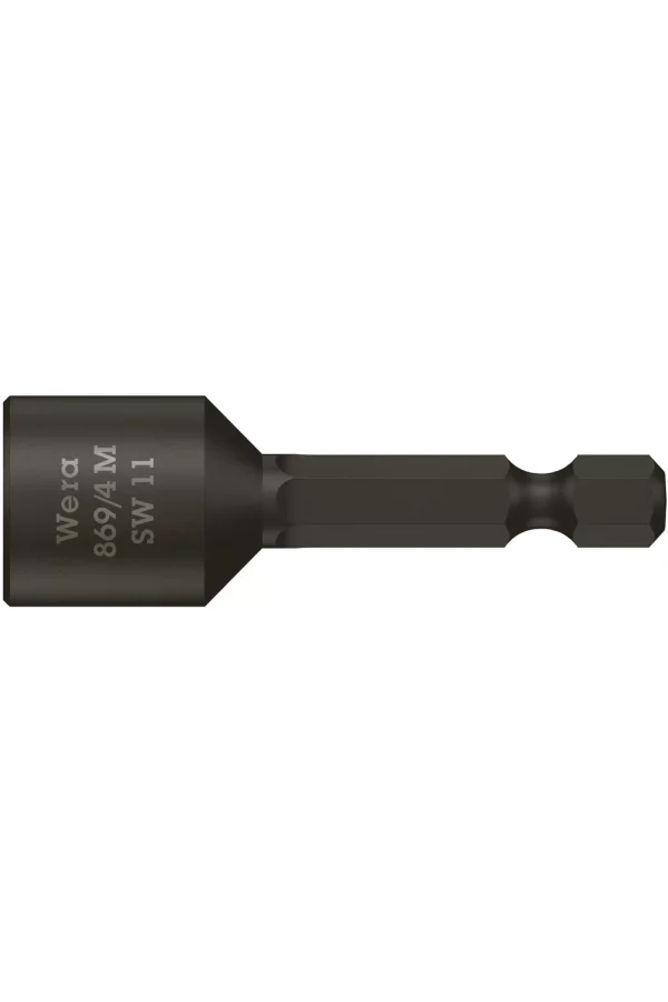 Wera 869/4 M Nutsetter/Bits Bağlantılı Lokma, Mıknatıslı, 11 x 50 mm