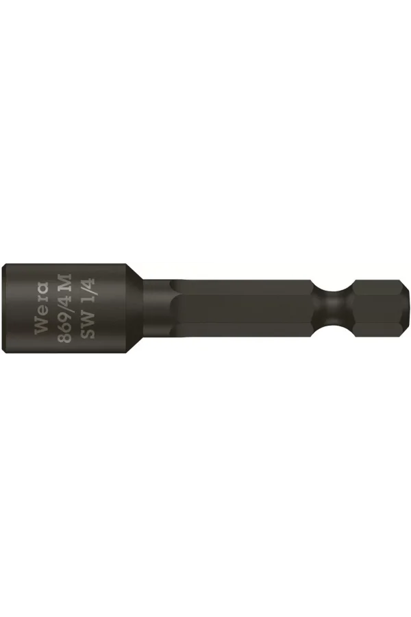 Wera 869/4 M Nutsetter/Bits Bağlantılı Lokma, Mıknatıslı, 1/4 x 50 mm