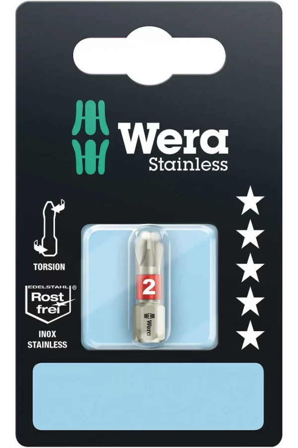 Wera 3851/1 TS SB Bits, Paslanmaz, PH 1 x 25 mm