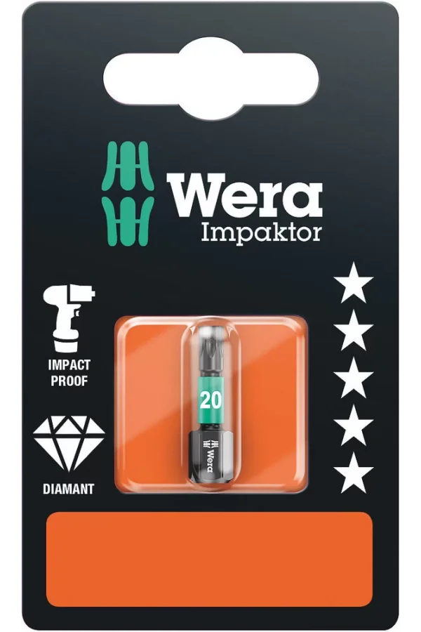 Wera 867/1 IMP DC SB Impaktor Bits, TX 20 x 25 mm