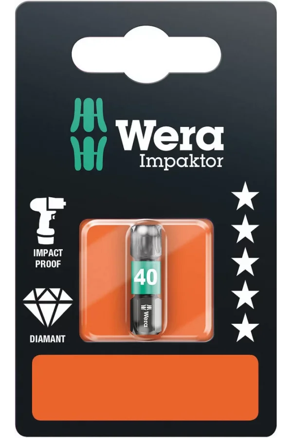 Wera 867/1 IMP DC SB Impaktor Bits, TX 40 x 25 mm