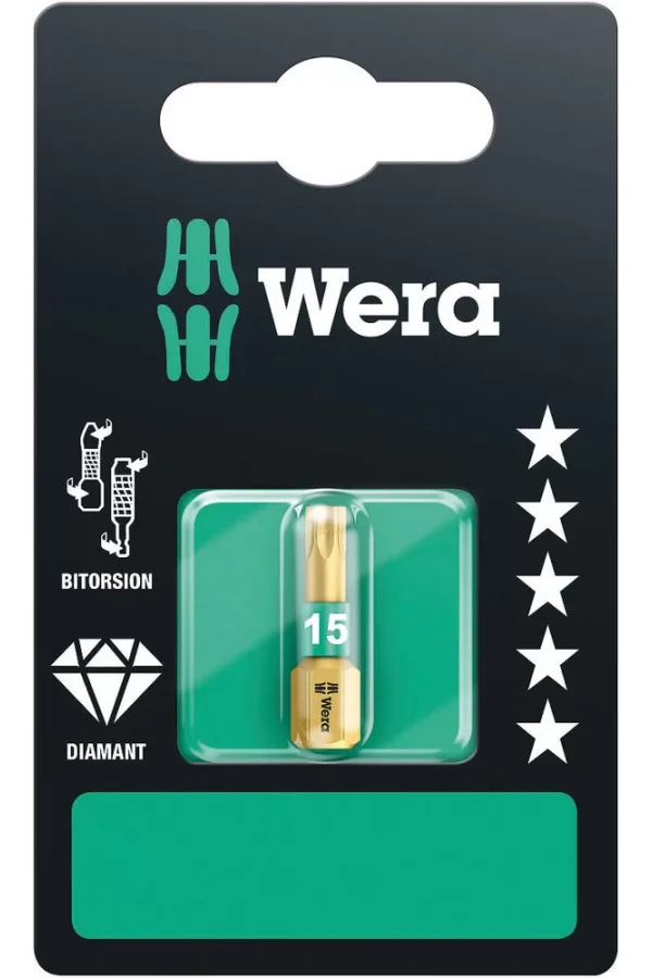 Wera 867/1 BDC SB TORX® Bits, TX 15 x 25 mm
