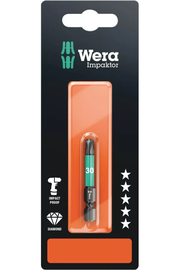 Wera 867/4 IMP DC SB Impaktor Bits, TX 30 x 50 mm