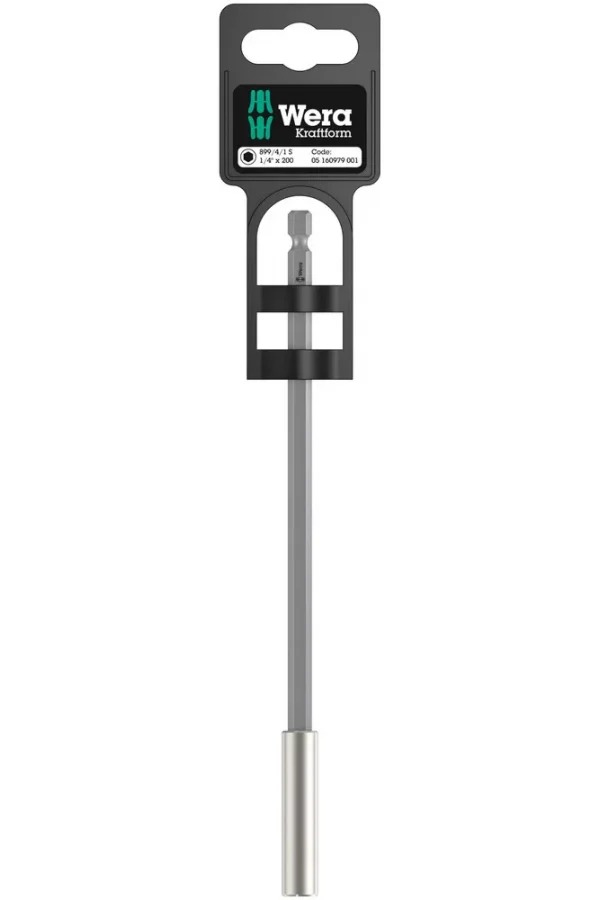 Wera 899/4/1 S Üniversal Bits Tutucu, Güçlü Çıtçıt Halkalı, 1/4 x 200 mm