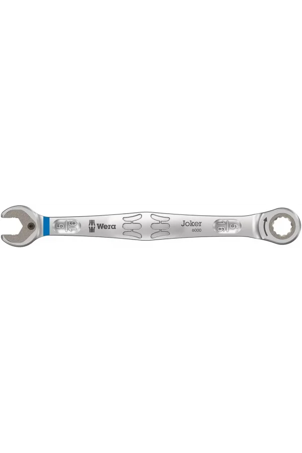 Wera 6000 Joker Açık Ağız Cırcırlı Kombine Anahtar, inç, 5/16 x 144 mm