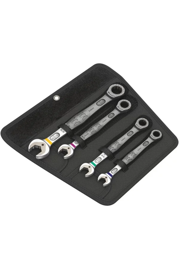 Wera 6000 Joker 4 Emperyal Set 1 Açık Ağız Cırcırlı Kombine Anahtar Seti, inç