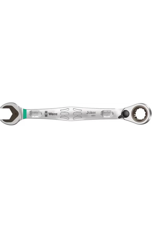 Wera 6001 Joker Switch Açık Ağız Cırcırlı Kombine Anahtar, Yön Mandallı, 13 x 179 mm