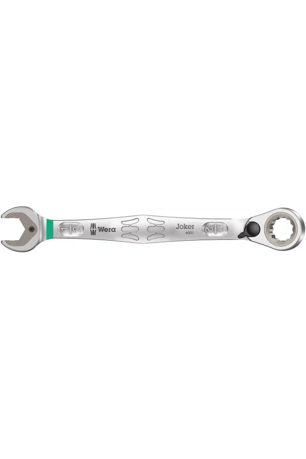 Wera 6001 Joker Switch Açık Ağız Cırcırlı Kombine Anahtar, Yön Mandallı, inç, 1/2 x 171 mm