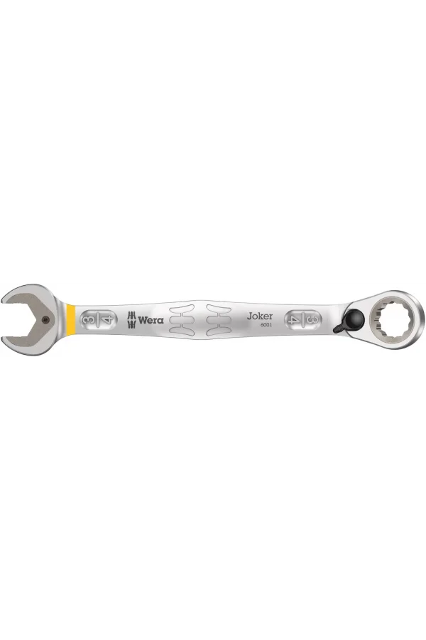 Wera 6001 Joker Switch Açık Ağız Cırcırlı Kombine Anahtar, Yön Mandallı, inç, 3/4 x 246 mm