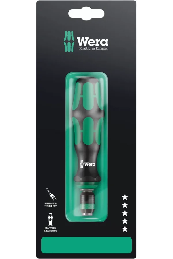 Wera 817 R SB Bits Tutuculu Tornavida, Rapidaptor Hızlı Uç Değiştirme Mandrenli, 1/4 x 133 mm