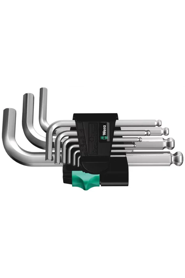 Wera 950/9 Hex-Plus 3 Allen Anahtar Set, metrik, Krom Kaplama