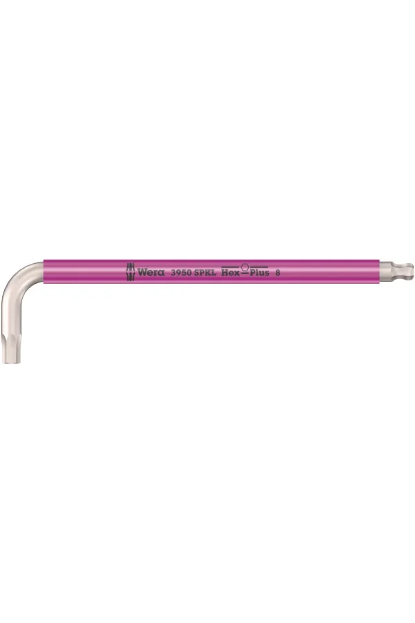 Wera 3950 SPKL Renkli Allen Anahtar, metrik, Paslanmaz, 8 x 195 mm