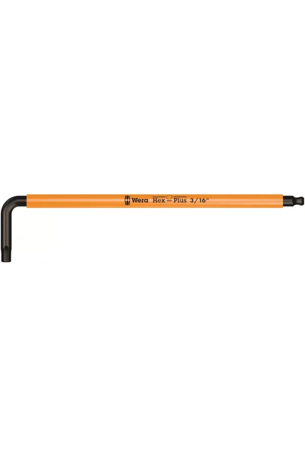 Wera 950 SPKL Renkli Allen Anahtar, inç, BlackLaser, 3/16 x 154 mm