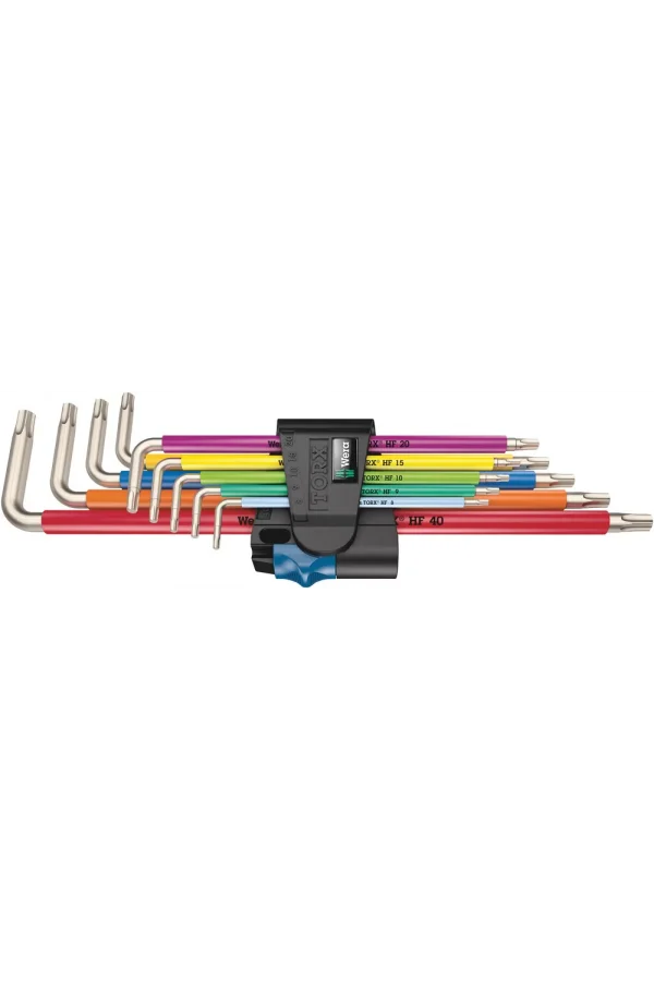 Wera 3967/9 TX SXL Renkli HF Paslanmaz 1 Allen Anahtar Set, Tutma Fonksiyonlu, Paslanmaz