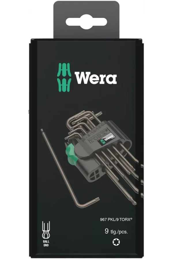 Wera 967/9 TX 1 SB TORX® Allen Anahtar Set, BlackLaser
