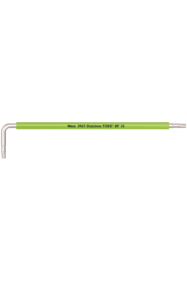 Wera 3967 SXL HF TORX® Renkli Allen Anahtar Tutma Fonksiyonlu, Uzun, Paslanmaz, TX 10 x 112 mm