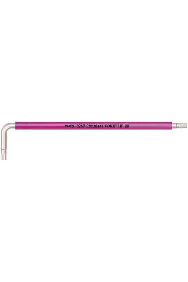 Wera 3967 SXL HF TORX® Renkli Allen Anahtar Tutma Fonksiyonlu, Uzun, Paslanmaz, TX 20 x 137 mm