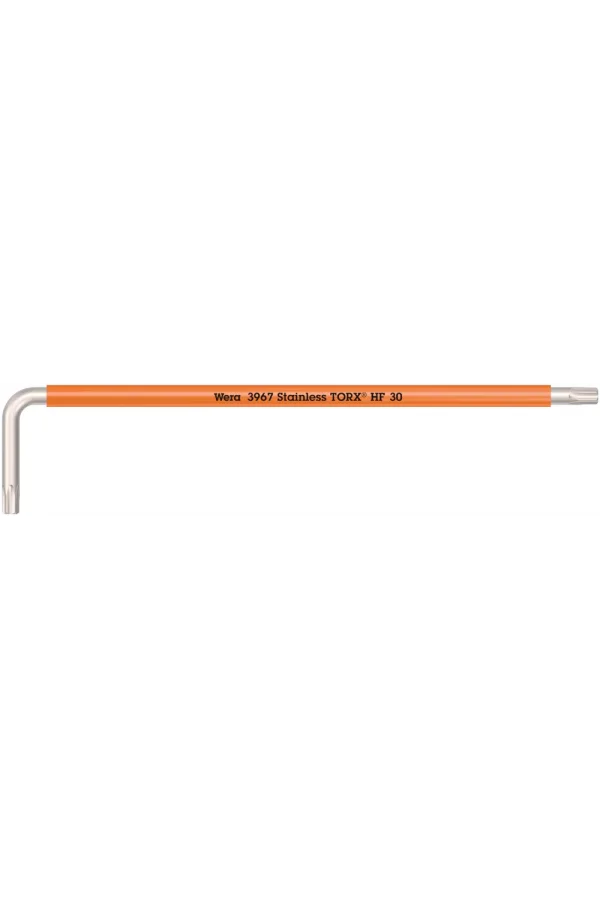 Wera 3967 SXL HF TORX® Renkli Allen Anahtar Tutma Fonksiyonlu, Uzun, Paslanmaz, TX 30 x 195 mm