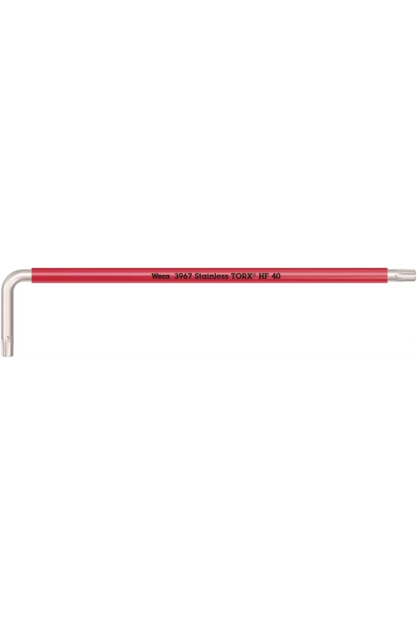Wera 3967 SXL HF TORX® Renkli Allen Anahtar Tutma Fonksiyonlu, Uzun, Paslanmaz, TX 40 x 224 mm