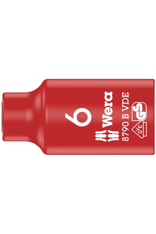 Wera 8790 B VDE Yalıtımlı Zyklop Lokma, 3/8 Soketli, 6 x 46 mm