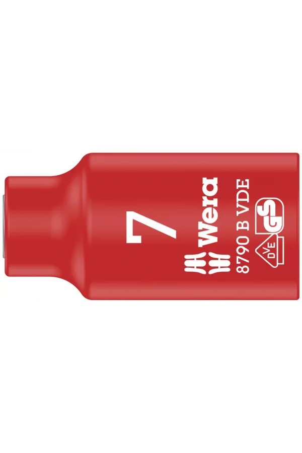 Wera 8790 B VDE Yalıtımlı Zyklop Lokma, 3/8 Soketli, 7 x 46 mm
