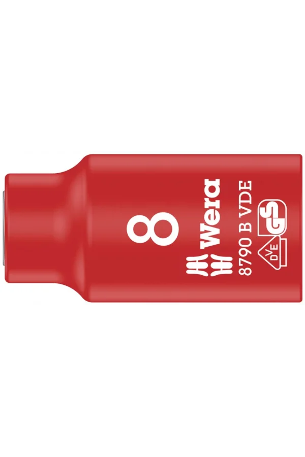 Wera 8790 B VDE Yalıtımlı Zyklop Lokma, 3/8 Soketli, 8 x 46 mm